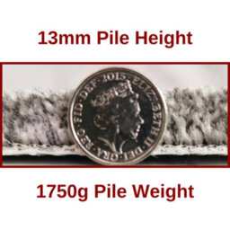 Anglo Flooring Pearl, Silver / Light Grey Tufted Wall To Wall Carpet - (4M X 5M) - 20M² - Select Any Size - thumbnail 2