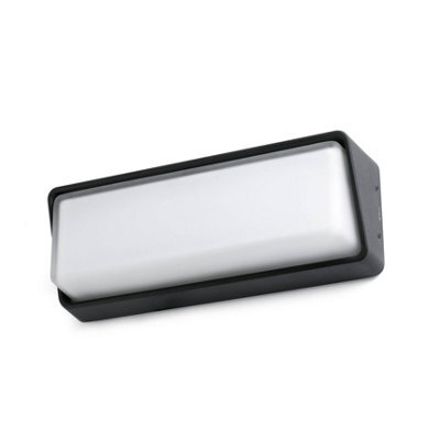 Luminosa Lighting Luminosa Half Led Outdoor Wall Light White, Dark Grey Ip65 - image 1
