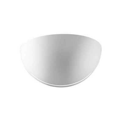 Luminosa Lighting Luminosa Bisquitte Lifestyle Ceramics Plaster Wall Light White, 1X E27 - image 1