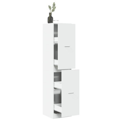Walplus Apothecary Cabinetâ White 40X41X174.5 Cm Engineered Wood - image 1