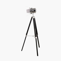 Pacific Lifestyle Silver And Black Tripod Floor Lamp - thumbnail 3