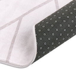Wyld And Coco Luxeweave Light Beige Geometric Area Rug 140 X 200 Cm Anti-Slip - Low Pile Polyester - thumbnail 5