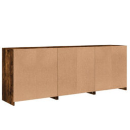 Berkfield Sideboard With Led Lights Smoked Oak 181.5X37X67 Cm - thumbnail 8
