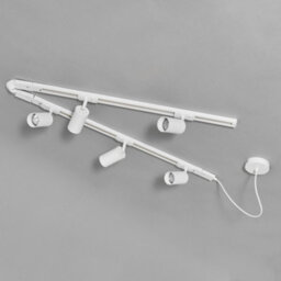 Litecraft Bexley White 1.8M 5 Head Track Light Kit - thumbnail 4