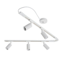 Litecraft Bexley White 1.8M 5 Head Track Light Kit - thumbnail 6