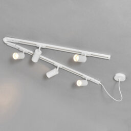 Litecraft Bexley White 1.8M 5 Head Track Light Kit - thumbnail 3