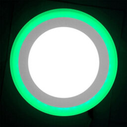 Long Life Lamps Company 18W Recessed Ceiling Led Round Ring Panel Green - thumbnail 4