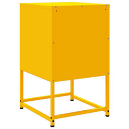 Berkfield Bedside Cabinets 2 Pcs Mustard Yellow 36X39X60.5 Cm Steel - thumbnail 8