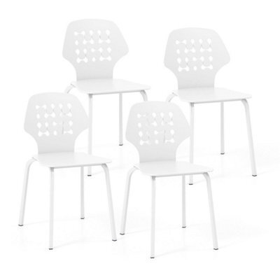 Dining Chair Metal Kitchen Bar Chair Stool Armless Side Chair Set Of 4 - image 1
