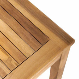 Walplus Garden Table Natural 95 X 45 X 40 Cm Solid Teak Wood - thumbnail 9