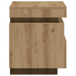 Berkfield Bedside Cabinets With Led Lights 2 Pcs Artisan Oak 40X39X48.5 Cm - thumbnail 9