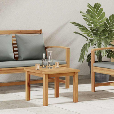 Berkfield Coffee Table Brown 45 X 45 X 36 Cm Solid Teak Wood - image 1
