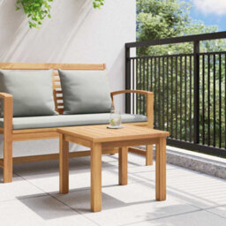Berkfield Coffee Table Brown 45 X 45 X 36 Cm Solid Teak Wood - thumbnail 4