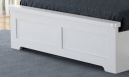 Save On Goods UK 4Ft6 Double 4 Drawer Storage, Solid,strong,white Painted Wood Bed Frame.wooden Bedstead - thumbnail 3