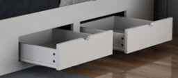 Save On Goods UK 4Ft6 Double 4 Drawer Storage, Solid,strong,white Painted Wood Bed Frame.wooden Bedstead - thumbnail 4