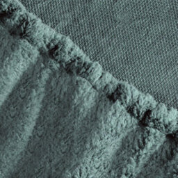 OHS Reversible Teddy Duvet Cover With Pillowcase, Duck Egg/grey - Superking - thumbnail 6