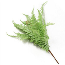Leaf 6 X 60Cm Artificial Bushy Dixie Wood Fern Light Green Plant - thumbnail 2