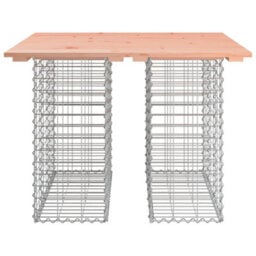 Berkfield Garden Bench Gabion Design 100X102X72 Cm Solid Wood Douglas - thumbnail 3