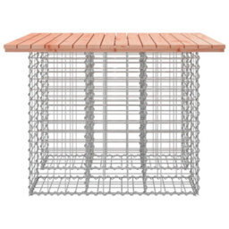 Berkfield Garden Bench Gabion Design 100X102X72 Cm Solid Wood Douglas - thumbnail 4