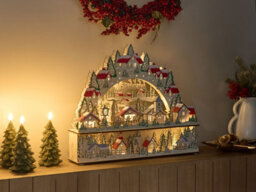 Beliani Christmas Decoration Led Bolkesjo 39 Cm Light Brown - thumbnail 2
