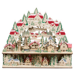 Beliani Christmas Decoration Led Bolkesjo 39 Cm Light Brown - thumbnail 5