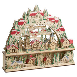 Beliani Christmas Decoration Led Bolkesjo 39 Cm Light Brown - thumbnail 4