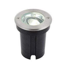 Luminosa Lighting Luminosa Hoxton Integrated Led 1 Light Outdoor Recessed Light Brushed Stainless Steel, Glass Ip67