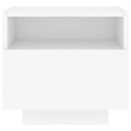 Vidaxl Bedside Cabinets With Led Lights 2 Pcs White 40X39X37 Cm - thumbnail 8