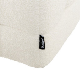 Wyld And Coco White Boucle Tufted Storage Ottoman Bench - Rectangular Hinged-Lid Seating With Hidden Storage - thumbnail 9