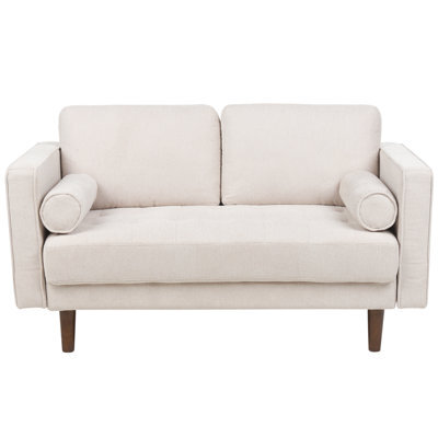 Beliani Sofa 2 Seater Nurmo Fabric Light Beige - image 1