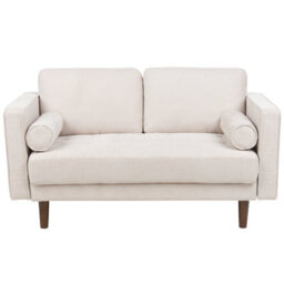 Beliani Sofa 2 Seater Nurmo Fabric Light Beige - thumbnail 1