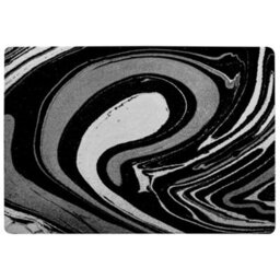Benjamin Tate Design Black Marbled Paint Special Soft Home Rug