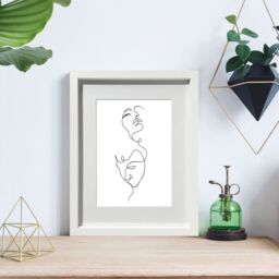 GoodHome Matt White Pine Effect Plain Single Picture Frame (H)42.6Cm X (W)32.6Cm - thumbnail 3