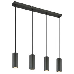 Luminosa Lighting Luminosa James Bar Pendant Ceiling Light Grey Matt 4X Gu10 - thumbnail 1
