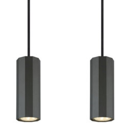 Luminosa Lighting Luminosa James Bar Pendant Ceiling Light Grey Matt 4X Gu10 - thumbnail 4
