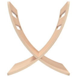 Berkfield Wooden Magazine Rack Floor Standing Natural - thumbnail 6