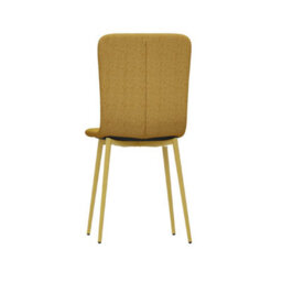 Urbn-Living Urbnliving Modern Dining Chairs Padded Scoop Back Chunky Weave Fabric Metal Legs Set Of 6 - thumbnail 9