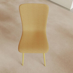 Urbn-Living Urbnliving Modern Dining Chairs Padded Scoop Back Chunky Weave Fabric Metal Legs Set Of 6 - thumbnail 5