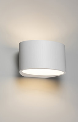 Luminosa Lighting Luminosa G9 Curved Up And Down Plaster Wall Light 200mm 230V Ip20 40W - image 1