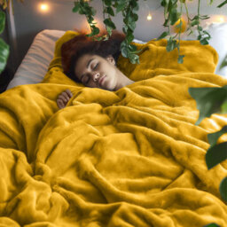 Bedlooms Ochre Blanket, Reversible & Lightweight Couch & Bed Throw Blanket, King 200X240Cm - thumbnail 8