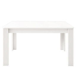 Matteo Modern White Rectangular 4-Seater Dining Table For Kitchen & Dining Room - Easy Assembly Mdf - thumbnail 8