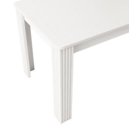Matteo Modern White Rectangular 4-Seater Dining Table For Kitchen & Dining Room - Easy Assembly Mdf - thumbnail 6