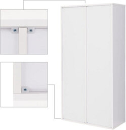 Songmics Shelving Unit, Bookcase, 8-Compartment Wooden Storage Unit, Floor-Standing Organizer, White - thumbnail 5
