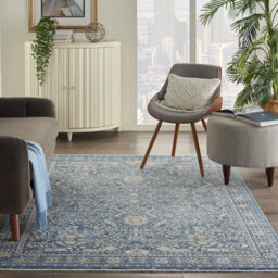 Lustrous Weave Luw03 Blue Rug By Nourison-117Cm X 178Cm - thumbnail 2