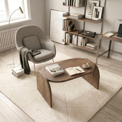Decorotika Monde 89Cm Coffee Table Walnut - image 1
