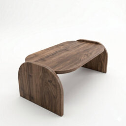 Decorotika Monde 89Cm Coffee Table Walnut - thumbnail 4
