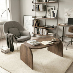 Decorotika Monde 89Cm Coffee Table Walnut - thumbnail 2