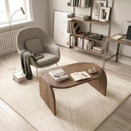Decorotika Monde 89Cm Coffee Table Walnut - thumbnail 1