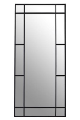 Orsina Tiana Floor Standing Mirror Black Frame - image 1