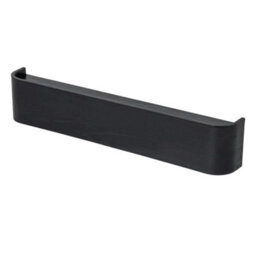 Magna Retail Black Coat Rack Wall Mounted With Shelf And 5 Hidden Hooks Modern Coat Stands For Hallway Solid Wood Veneer Panel - thumbnail 4